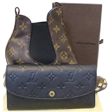 louis vuitton black emilie wallet|louis vuitton empreinte wallet.